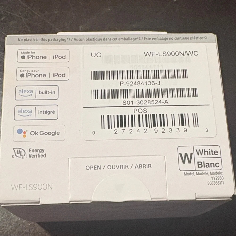 Sony LinkBuds S True Wireless Earbuds - White- UNOPENED BOX- BRAND NEW
